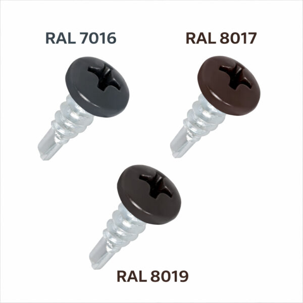 Savigręžis varžtas metalui 4,2×13 mm – dažytas