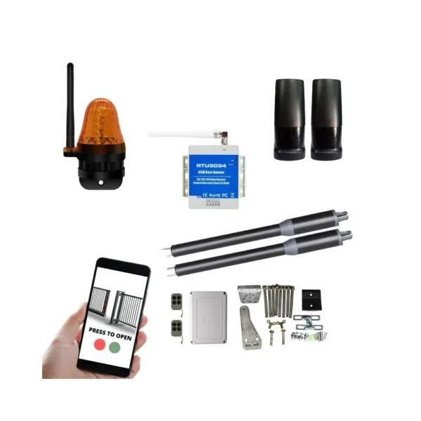 D-FORCE PKM-C01 GSM STANDARD varstomų vartų automatikos komplektas – visos dalys ir valdymas telefonu